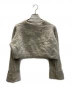 Nobleノーブル）の古着「YAK/ヤク ワイドリブニットプルオーバー」｜ベージュ