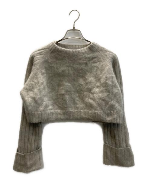 Noble（ノーブル）Noble (ノーブル) YAK/ヤク ワイドリブニットプルオーバー ベージュ サイズ:SIZE Freeの古着・服飾アイテム