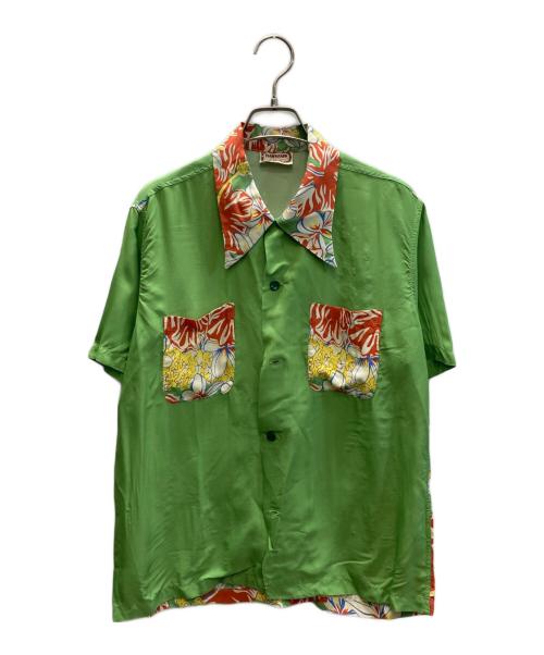 Sun Surf SPECIAL EDITION（サンサーフ・スペシャルエディション）Sun Surf SPECIAL EDITION (サンサーフ・スペシャルエディション) KING KAMEHAMEHA アロハシャツ グリーン サイズ:SIZE Sの古着・服飾アイテム