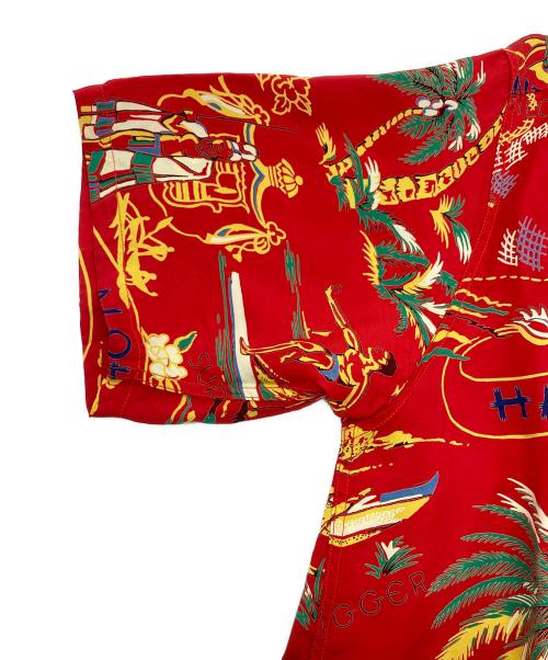 Sun Surf SPECIAL EDITION（サンサーフ・スペシャルエディション）Sun Surf SPECIAL EDITION (サンサーフ・スペシャルエディション) LAND OF ALOHA DISCOVERED アロハシャツ レッド サイズ:SIZE Sの古着・服飾アイテム