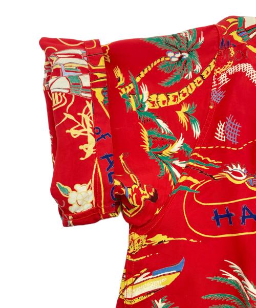Sun Surf SPECIAL EDITION（サンサーフ・スペシャルエディション）Sun Surf SPECIAL EDITION (サンサーフ・スペシャルエディション) LAND OF ALOHA DISCOVERED アロハシャツ レッド サイズ:SIZE Sの古着・服飾アイテム