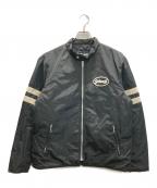 Schottショット）の古着「中綿シングルライダースジャケット」｜ブラック