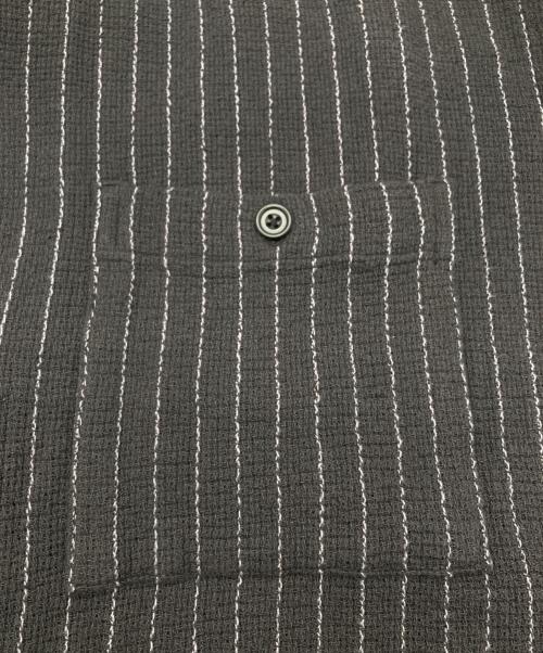 JOURNAL STANDARD relume（ジャーナルスタンダード レリューム）JOURNAL STANDARD relume (ジャーナルスタンダード レリューム) C/Lバスケット ピンストライプシャツ ブラック サイズ:Mの古着・服飾アイテム