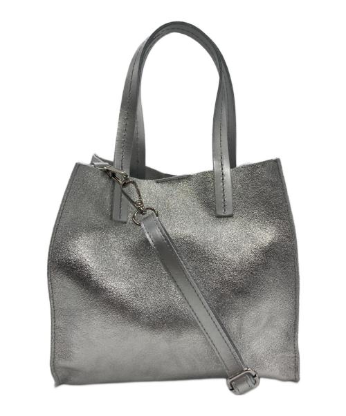 AULENTTI（オウレンティ）AULENTTI (オウレンティ) マルチWAY TOTE BAG シルバーの古着・服飾アイテム