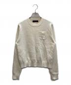 CABANキャバン）の古着「コットンカシミヤ ポケットプルオーバー」｜ホワイト