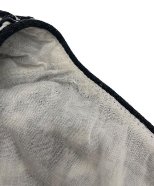 sara mallika（サラマリカ）sara mallika (サラマリカ) TILEPATTERN SHRRING DRESS ブラック サイズ:SIZE Mの古着・服飾アイテム