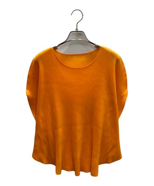 PLEATS PLEASE（プリーツプリーズ）PLEATS PLEASE (プリーツプリーズ) プリーツカットソー オレンジ サイズ:SIZE Freeの古着・服飾アイテム