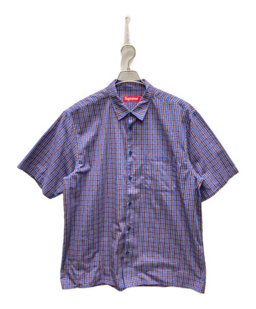 SUPREME（シュプリーム）SUPREME (シュプリーム) Mini Plaid S/S Shirt ネイビー サイズ:SIZE XLの古着・服飾アイテム