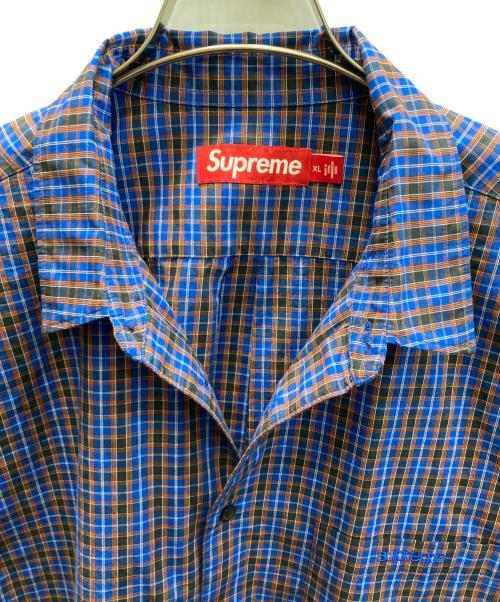 SUPREME（シュプリーム）SUPREME (シュプリーム) Mini Plaid S/S Shirt ネイビー サイズ:SIZE XLの古着・服飾アイテム