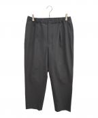 BEAUTY&YOUTHビューティーアンドユース）の古着「KOMATSU PACK 1P イージー ワイドテーパード パンツ」｜ブラック