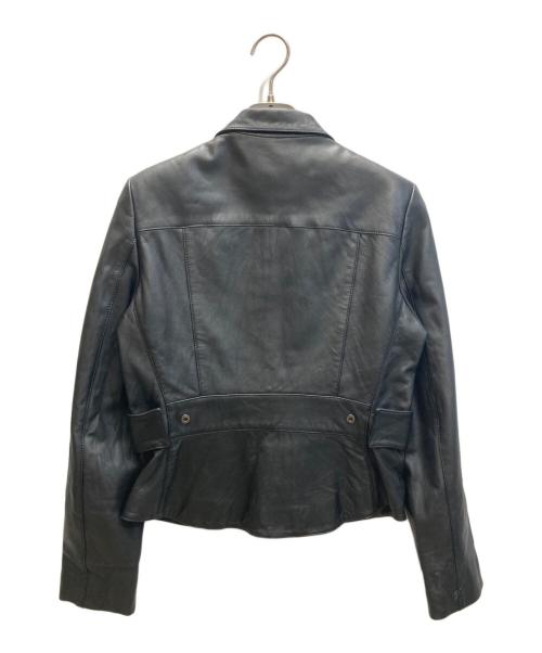 DKNY（ダナキャランニューヨーク）DKNY (ダナキャランニューヨーク) レザージャケット ブラック サイズ:4の古着・服飾アイテム