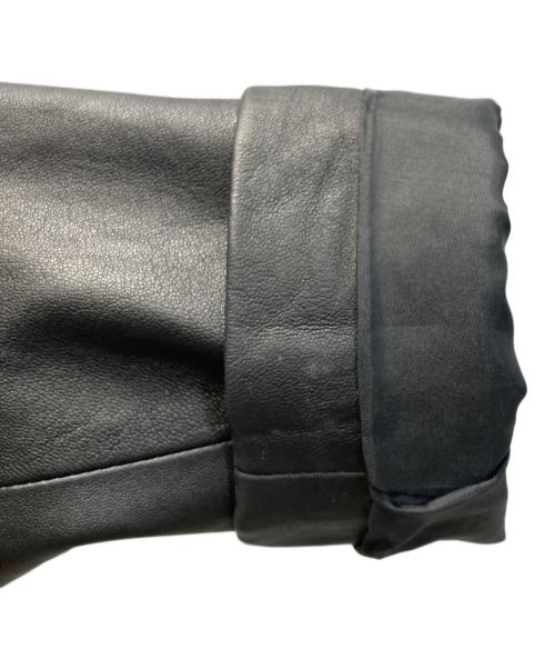 DKNY（ダナキャランニューヨーク）DKNY (ダナキャランニューヨーク) レザージャケット ブラック サイズ:4の古着・服飾アイテム