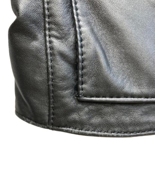 DKNY（ダナキャランニューヨーク）DKNY (ダナキャランニューヨーク) レザージャケット ブラック サイズ:4の古着・服飾アイテム