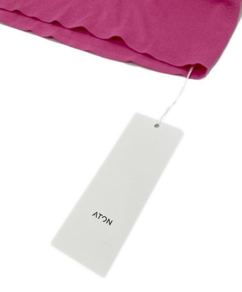 ATON（エイトン）ATON (エイトン) FRESCA CIRCULAR RIB/パーフェクトフィットプルオーバー ショッキングピンク サイズ:SIZE 2(38) 未使用品の古着・服飾アイテム