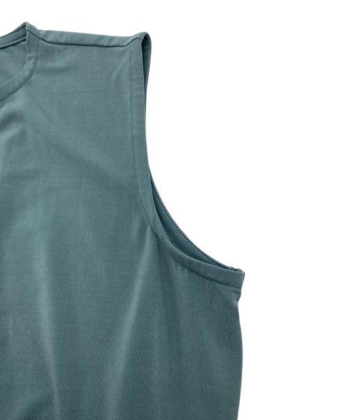 ISSEY MIYAKE（イッセイミヤケ）ISSEY MIYAKE (イッセイミヤケ) サイドスリットオールインワン グリーン サイズ:SIZE 2の古着・服飾アイテム