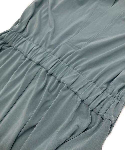 ISSEY MIYAKE（イッセイミヤケ）ISSEY MIYAKE (イッセイミヤケ) サイドスリットオールインワン グリーン サイズ:SIZE 2の古着・服飾アイテム