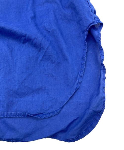 mizuiro-ind（ミズイロインド）mizuiro-ind (ミズイロインド) ギャザーフードプルオーバーシャツ ブルー サイズ:FREEの古着・服飾アイテム