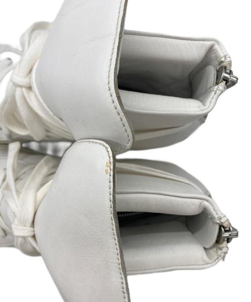 KRIS VAN ASSCHE（クリス ヴァン アッシュ）KRIS VAN ASSCHE (クリス ヴァン アッシュ) レザーハイカットスニーカー ホワイト サイズ:SIZE 41の古着・服飾アイテム