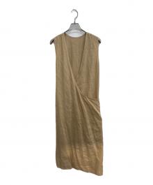 BRAHMIN（ブラーミン）の古着「リネンノースリーブワンピース」｜ベージュ
