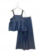 Thousand Mileサウザンドマイル）の古着「ベルトキャミソールデニムセットアップ」｜インディゴ
