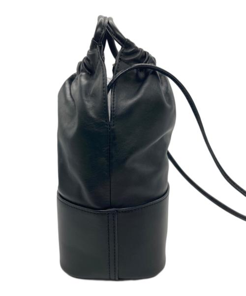 ORSETTO（オルセット）ORSETTO (オルセット) CAVOLO レザーショルダーバッグ ブラックの古着・服飾アイテム