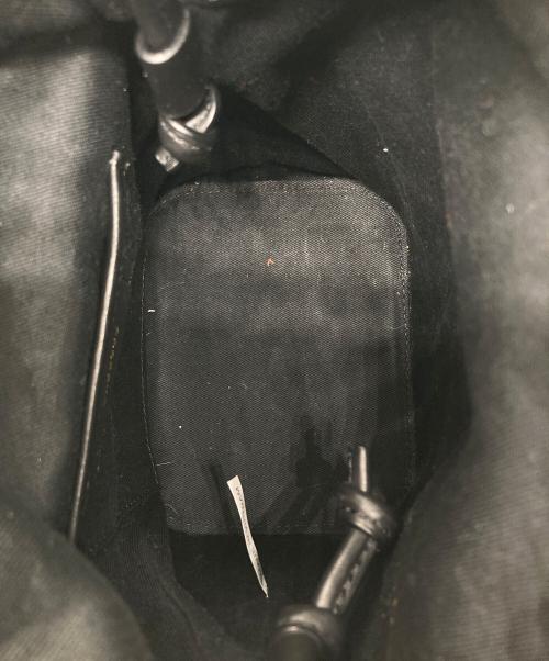 ORSETTO（オルセット）ORSETTO (オルセット) CAVOLO レザーショルダーバッグ ブラックの古着・服飾アイテム