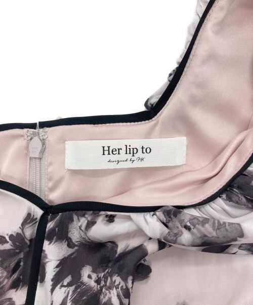 HER LIP TO（ハーリップトゥ）Her lip to (ハーリップトゥ) Winter Rose Dress ピンク サイズ:Mの古着・服飾アイテム