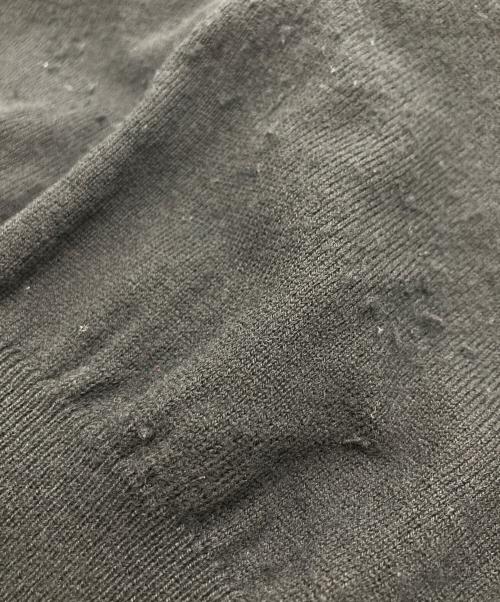 Maison Margiela（メゾンマルジェラ）Maison Margiela (メゾンマルジェラ) エルボーパッチ ウールニットカーディガン ブラック サイズ:Ｓの古着・服飾アイテム