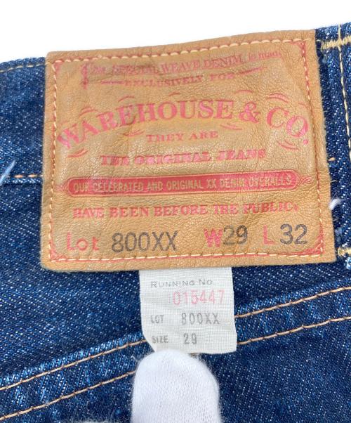 WAREHOUSE（ウエアハウス）WAREHOUSE (ウエアハウス) 800XX セルビッジデニムパンツ インディゴ サイズ:SIZE W29の古着・服飾アイテム