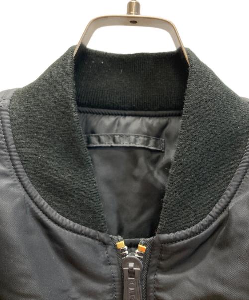 ALPHA（アルファ）ALPHA (アルファ) ユニカラーパッチMA-1ジャケット ブラック サイズ:ＸＬの古着・服飾アイテム