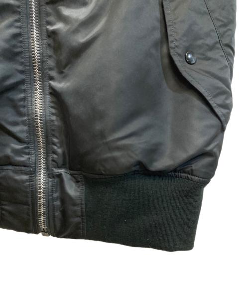 ALPHA（アルファ）ALPHA (アルファ) ユニカラーパッチMA-1ジャケット ブラック サイズ:ＸＬの古着・服飾アイテム