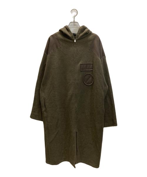 Y's（ワイズ）Y's (ワイズ) ロングニットパーカー オリーブ サイズ:1の古着・服飾アイテム