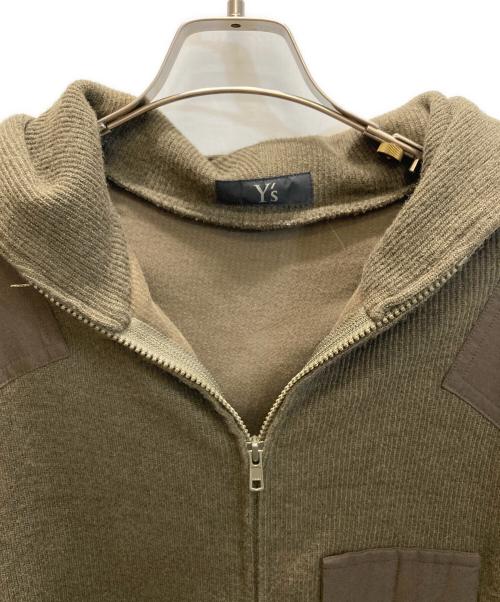 Y's（ワイズ）Y's (ワイズ) ロングニットパーカー オリーブ サイズ:1の古着・服飾アイテム