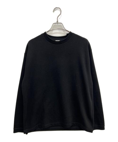 417 by EDIFICE（417 バイ エディフィス）417 by EDIFICE (417 バイ エディフィス) ロールネックニットクルーネック ブラック サイズ:Lの古着・服飾アイテム