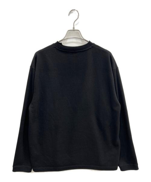 417 by EDIFICE（417 バイ エディフィス）417 by EDIFICE (417 バイ エディフィス) ロールネックニットクルーネック ブラック サイズ:Lの古着・服飾アイテム