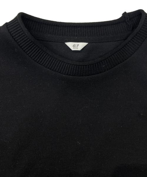 417 by EDIFICE（417 バイ エディフィス）417 by EDIFICE (417 バイ エディフィス) ロールネックニットクルーネック ブラック サイズ:Lの古着・服飾アイテム