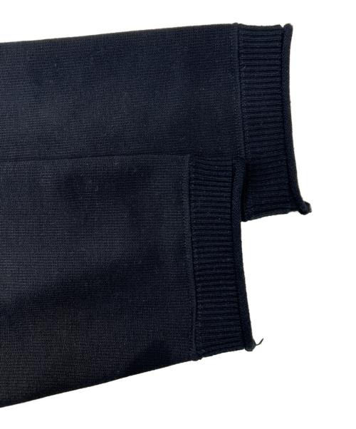 417 by EDIFICE（417 バイ エディフィス）417 by EDIFICE (417 バイ エディフィス) ロールネックニットクルーネック ブラック サイズ:Lの古着・服飾アイテム