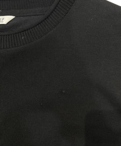 417 by EDIFICE（417 バイ エディフィス）417 by EDIFICE (417 バイ エディフィス) ロールネックニットクルーネック ブラック サイズ:Lの古着・服飾アイテム