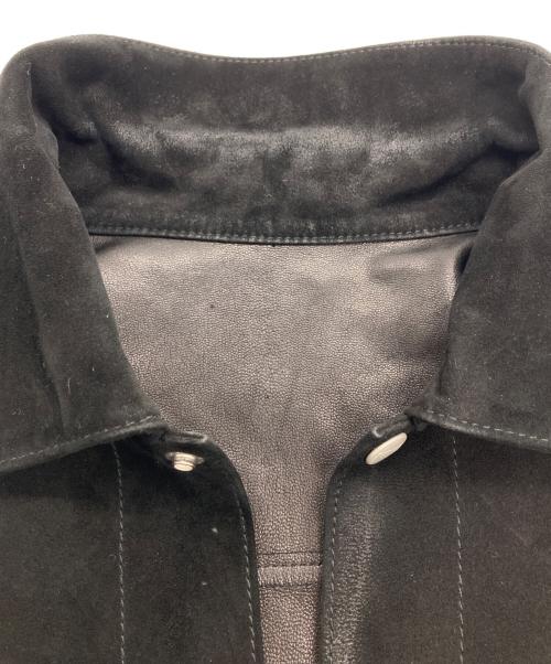 NEIGHBORHOOD（ネイバーフッド）NEIGHBORHOOD (ネイバーフッド) SUEDE TYPE-2 JACKET ブラック サイズ:Mの古着・服飾アイテム