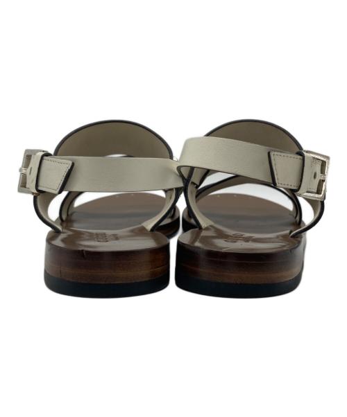 GUCCI（グッチ）GUCCI (グッチ) ホースビットストラップサンダル ホワイト×ブラウン サイズ:SIZE 34 1/2の古着・服飾アイテム