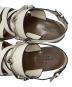 中古・古着 GUCCI (グッチ) ホースビットストラップサンダル ホワイト×ブラウン サイズ:SIZE 34 1/2：8000円
