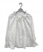 SLOBE IENAスローブ イエナ）の古着「タイプライターフリルブラウス」｜ホワイト