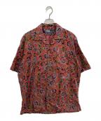POLO RALPH LAURENポロ・ラルフローレン）の古着「CALDWELL ペイズリーオープンカラーシャツ」｜レッド
