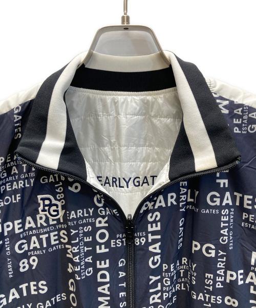 PEARLY GATES（パーリーゲイツ）PEARLY GATES (パーリーゲイツ) リバーシブルジャケット ホワイト×ブラック サイズ:SIZE 4の古着・服飾アイテム