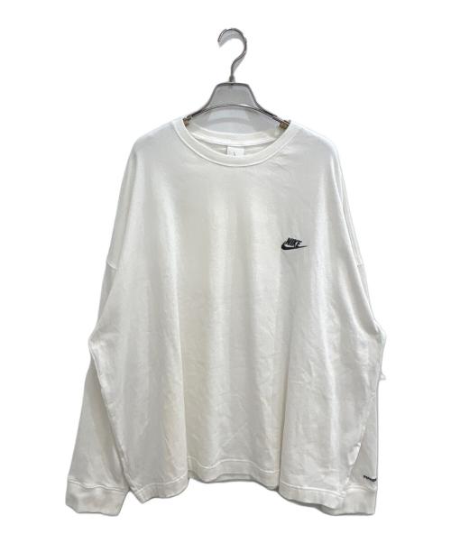 NIKE（ナイキ）NIKE (ナイキ) PEACEMINUSONE (ピースマイナスワン) ロングスリーブカットソー ホワイト サイズ:SIZE Lの古着・服飾アイテム