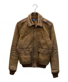 POLO RALPH LAUREN（ポロ・ラルフローレン）の古着「G-1 フライトジャケット」｜ブラウン