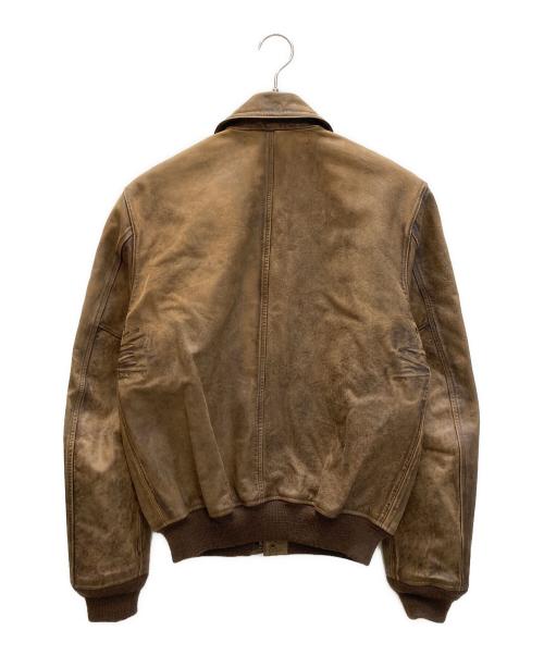 POLO RALPH LAUREN（ポロ・ラルフローレン）POLO RALPH LAUREN (ポロ・ラルフローレン) G-1 フライトジャケット ブラウン サイズ:SIZE Sの古着・服飾アイテム