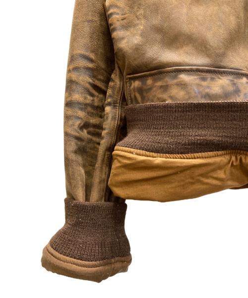 POLO RALPH LAUREN（ポロ・ラルフローレン）POLO RALPH LAUREN (ポロ・ラルフローレン) G-1 フライトジャケット ブラウン サイズ:SIZE Sの古着・服飾アイテム