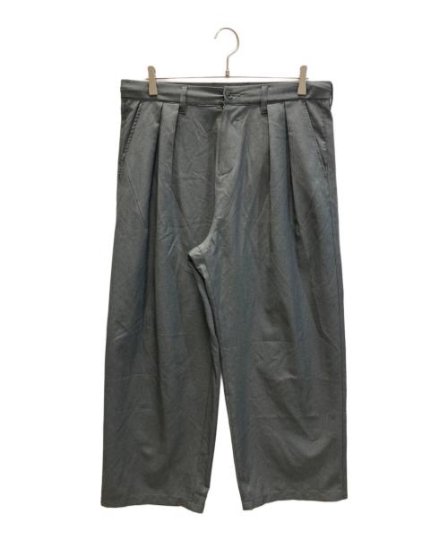 NUMBER (N)INE（ナンバーナイン）NUMBER (N)INE (ナンバーナイン) タックワイドイージースラックス グレー サイズ:2の古着・服飾アイテム