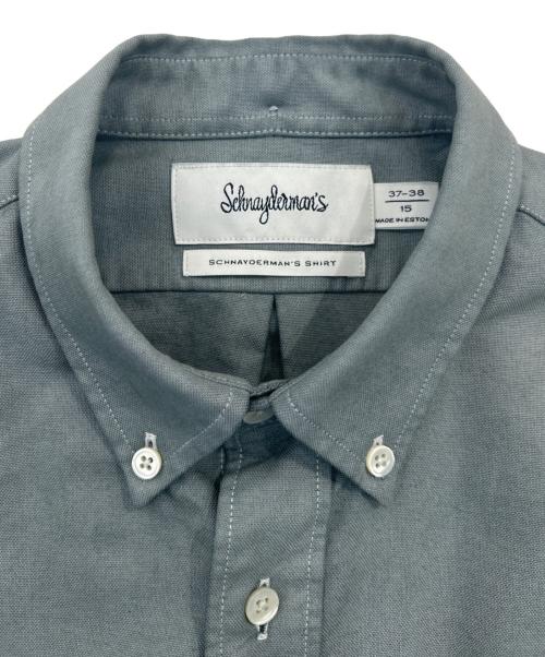 Schnayderman’s（シュナイダーマン）Schnayderman’s (シュナイダーマン) ボタンダウンシャツ グレー サイズ:SIZE 15の古着・服飾アイテム